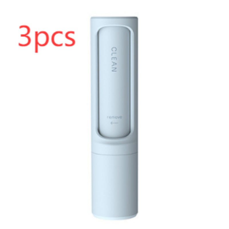 2-1 Reusable Pet/Clothes Hair Remover Brush Lint Roller Portable Effective Self Cleaning Tool for Cat Dog Fur Hair Dust Removal Brush