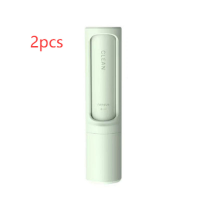 2-1 Reusable Pet/Clothes Hair Remover Brush Lint Roller Portable Effective Self Cleaning Tool for Cat Dog Fur Hair Dust Removal Brush