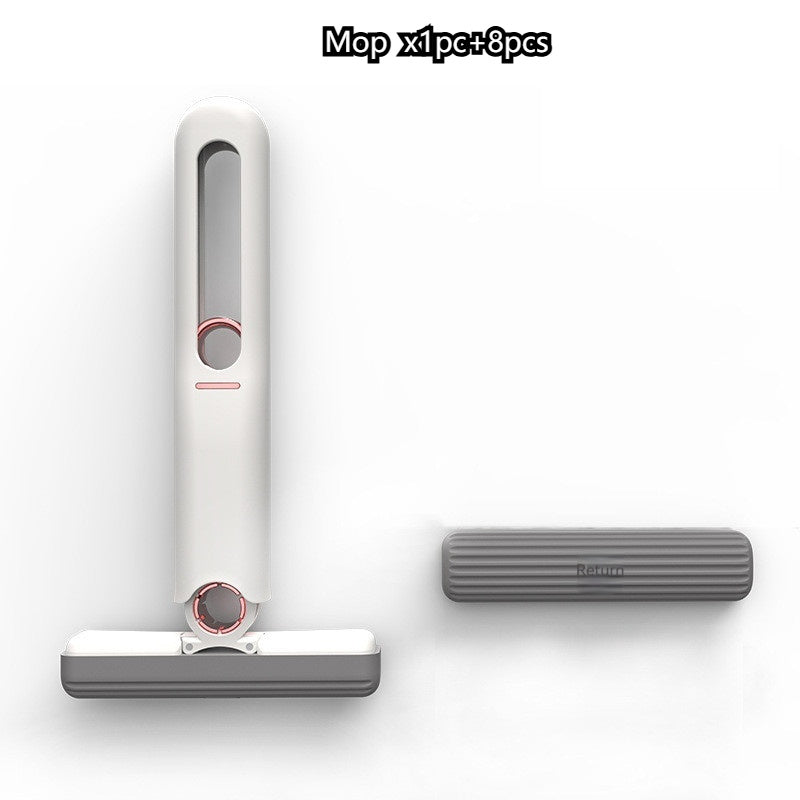 Portable Mini Squeeze Mop – Multi-Surface Cleaner for Tables, Cabinets, Glass & Floors