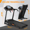 Foldable Treadmill With Incline, Folding Treadmill For Home Electric Treadmill Workout Running Machine, Handrail Controls Speed, Pulse Monitor,APP
