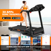 Foldable Treadmill With Incline, Folding Treadmill For Home Electric Treadmill Workout Running Machine, Handrail Controls Speed, Pulse Monitor,APP